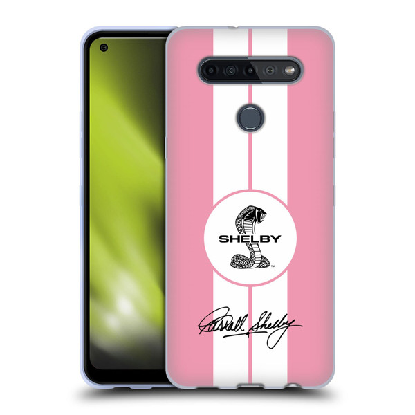 Shelby Car Graphics 1965 427 S/C Pink Soft Gel Case for LG K51S