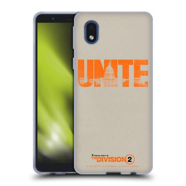 Tom Clancy's The Division 2 Key Art Unite Soft Gel Case for Samsung Galaxy A01 Core (2020)