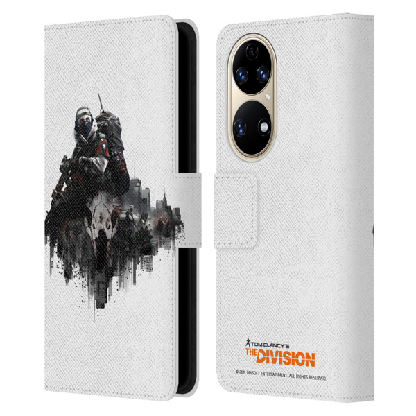 Tom Clancy's The Division Factions Last Man Batallion Leather Book Wallet Case Cover For Huawei P50