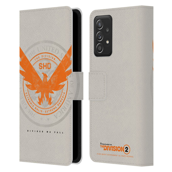 Tom Clancy's The Division 2 Key Art Phoenix US Seal Leather Book Wallet Case Cover For Samsung Galaxy A52 / A52s / 5G (2021)