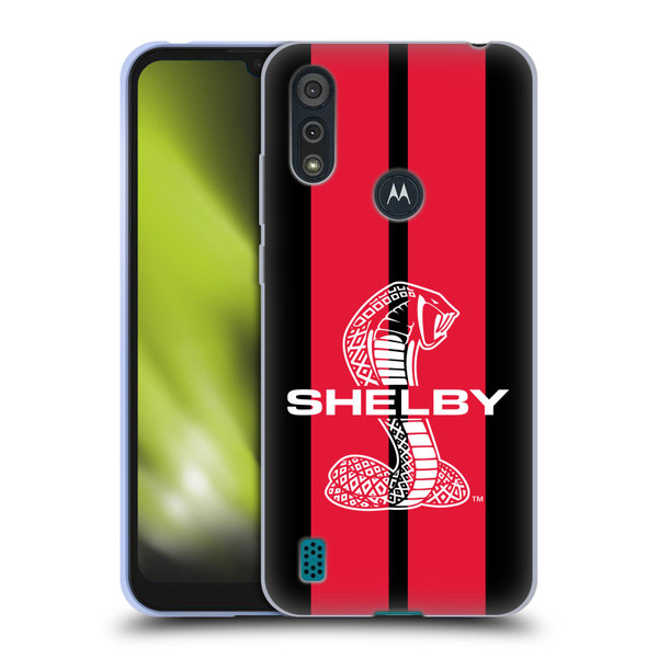 Shelby Car Graphics Red Soft Gel Case for Motorola Moto E6s (2020)