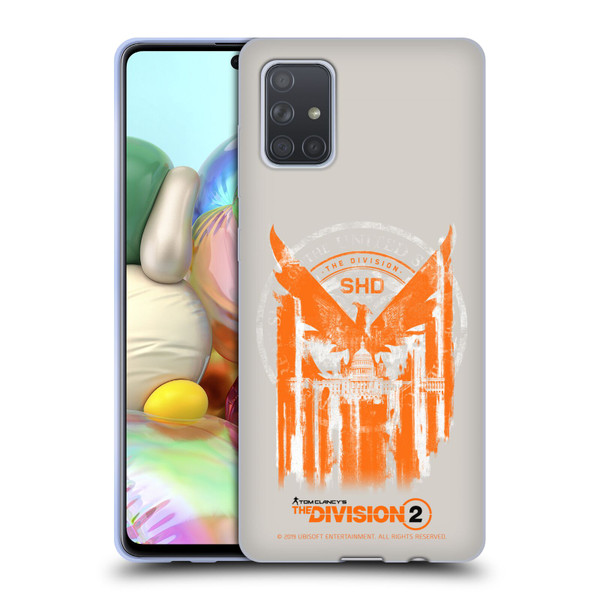 Tom Clancy's The Division 2 Key Art Phoenix Capitol Building Soft Gel Case for Samsung Galaxy A71 (2019)