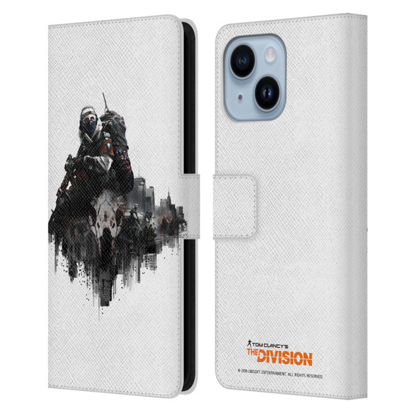 Tom Clancy's The Division Factions Last Man Batallion Leather Book Wallet Case Cover For Apple iPhone 14 Plus