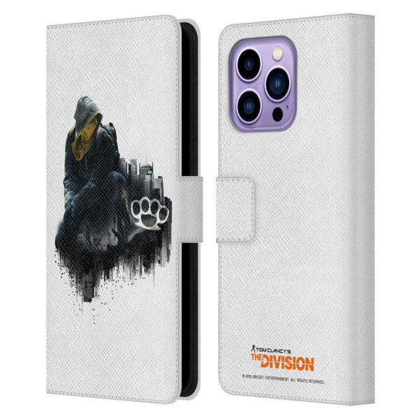 Tom Clancy's The Division Factions Rioters Leather Book Wallet Case Cover For Apple iPhone 14 Pro Max