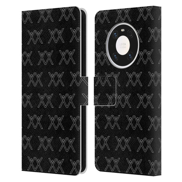 BROS Logo Art Pattern Leather Book Wallet Case Cover For Huawei Mate 40 Pro 5G