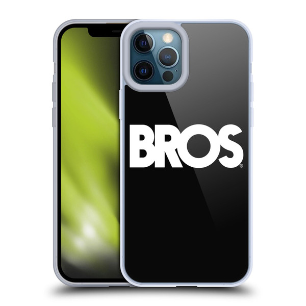 BROS Logo Art Text Soft Gel Case for Apple iPhone 12 Pro Max