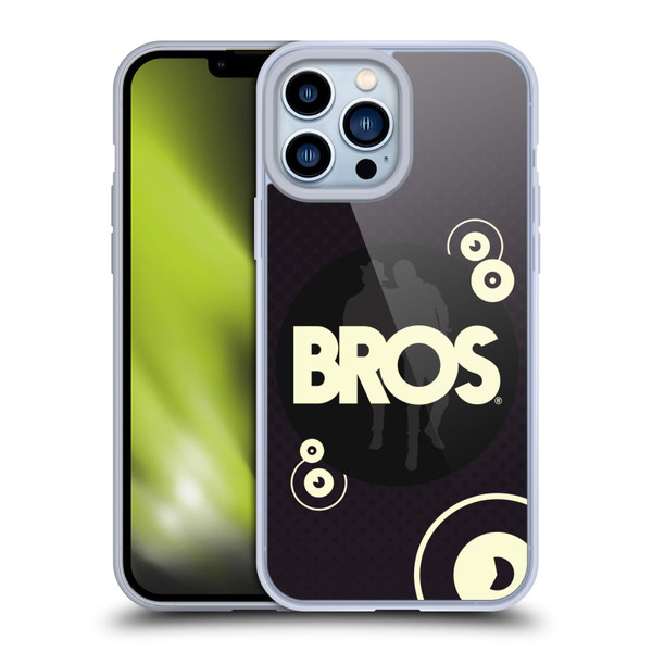 BROS Logo Art Retro Soft Gel Case for Apple iPhone 13 Pro Max