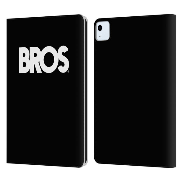 BROS Logo Art Text Leather Book Wallet Case Cover For Apple iPad Air 11 2020/2022/2024
