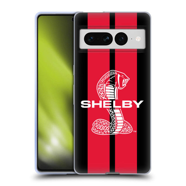 Shelby Car Graphics Red Soft Gel Case for Google Pixel 7 Pro