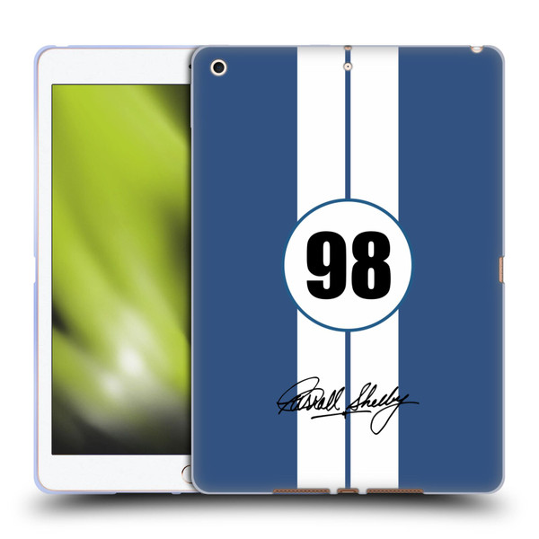 Shelby Car Graphics 1965 427 S/C Blue Soft Gel Case for Apple iPad 10.2 2019/2020/2021