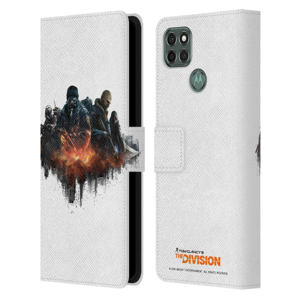 Tom Clancy's The Division Factions Group Leather Book Wallet Case Cover For Motorola Moto G9 Power