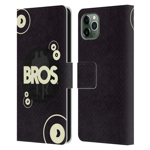 BROS Logo Art Retro Leather Book Wallet Case Cover For Apple iPhone 11 Pro Max