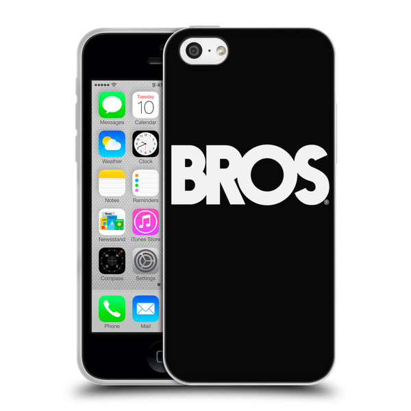 BROS Logo Art Text Soft Gel Case for Apple iPhone 5c