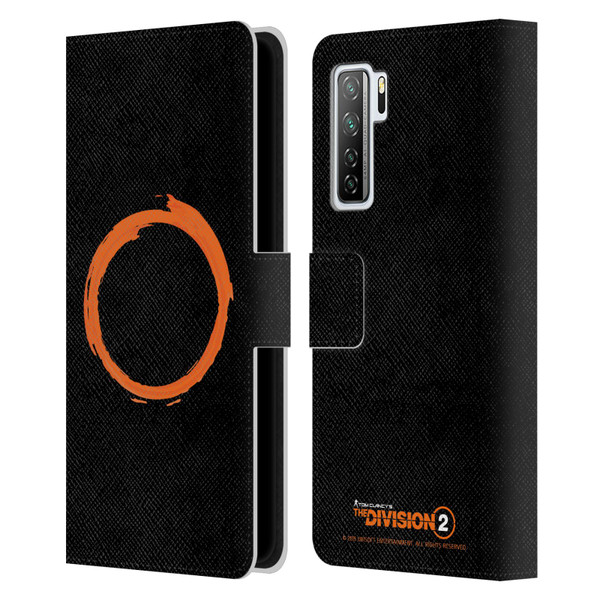 Tom Clancy's The Division 2 Logo Art Ring Leather Book Wallet Case Cover For Huawei Nova 7 SE/P40 Lite 5G
