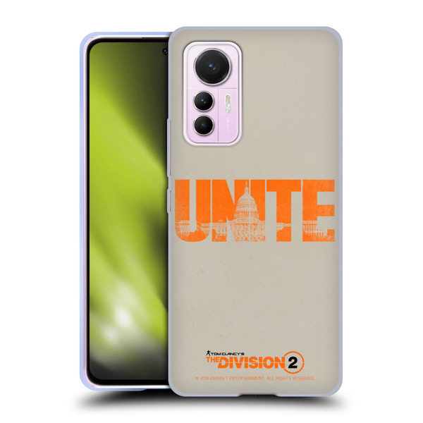 Tom Clancy's The Division 2 Key Art Unite Soft Gel Case for Xiaomi 12 Lite