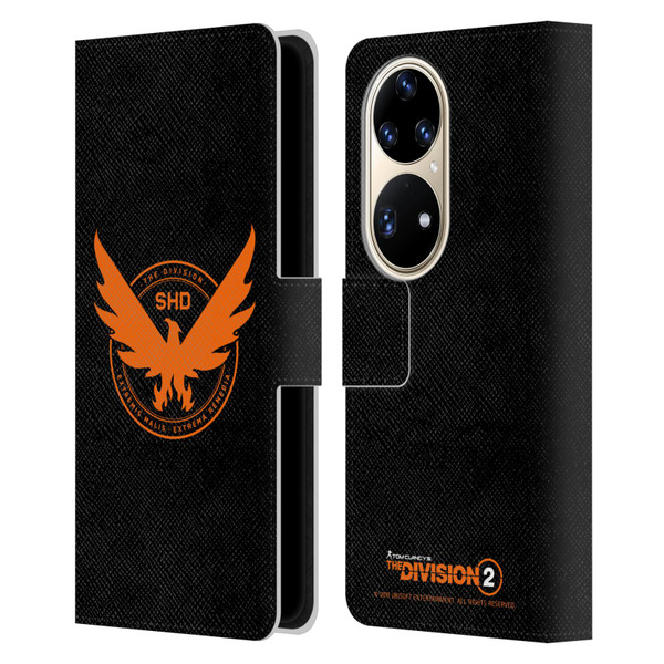 Tom Clancy's The Division 2 Logo Art Phoenix Leather Book Wallet Case Cover For Huawei P50 Pro