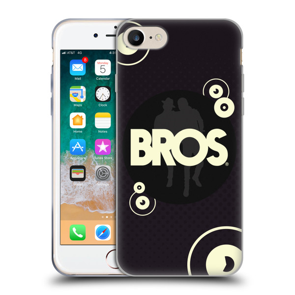 BROS Logo Art Retro Soft Gel Case for Apple iPhone 7 / 8 / SE 2020 & 2022