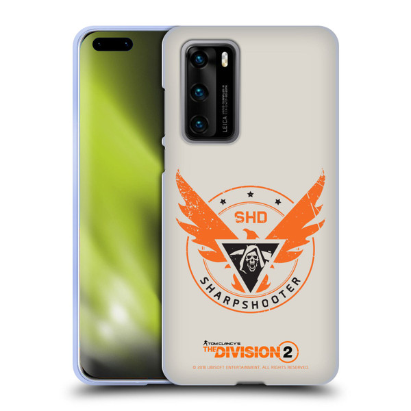 Tom Clancy's The Division 2 Logo Art Sharpshooter Soft Gel Case for Huawei P40 5G