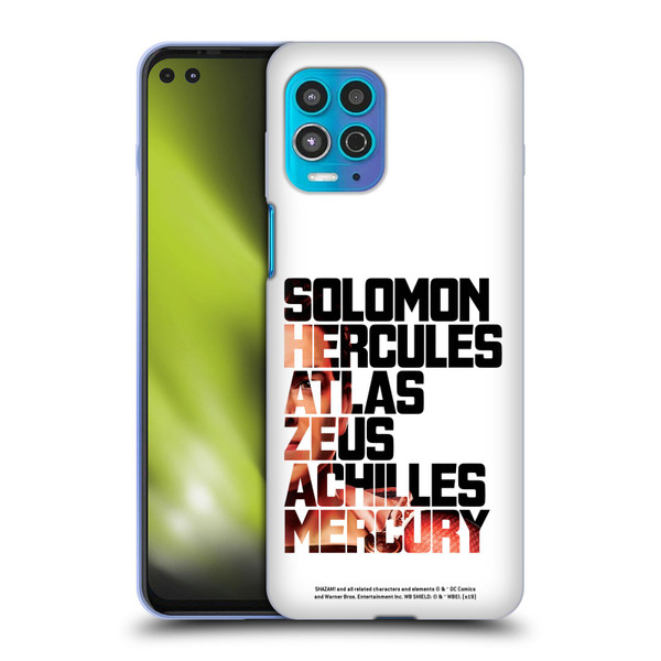 Shazam! 2019 Movie Character Art Typography 2 Soft Gel Case for Motorola Moto G100