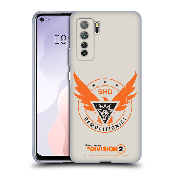 Tom Clancy's The Division 2 Logo Art Demolitionist Soft Gel Case for Huawei Nova 7 SE/P40 Lite 5G