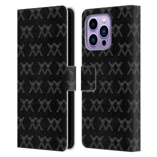 BROS Logo Art Pattern Leather Book Wallet Case Cover For Apple iPhone 14 Pro Max
