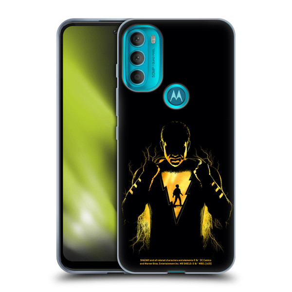 Shazam! 2019 Movie Character Art Lightning Silhouette Soft Gel Case for Motorola Moto G71 5G