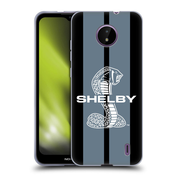 Shelby Car Graphics Gray Soft Gel Case for Nokia C10 / C20