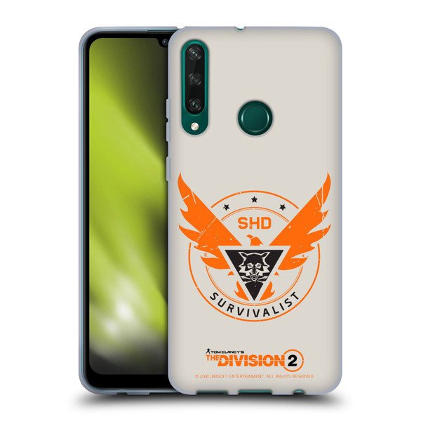 Tom Clancy's The Division 2 Logo Art Survivalist Soft Gel Case for Huawei Y6p