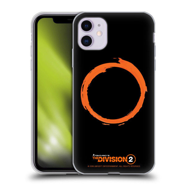Tom Clancy's The Division 2 Logo Art Ring Soft Gel Case for Apple iPhone 11