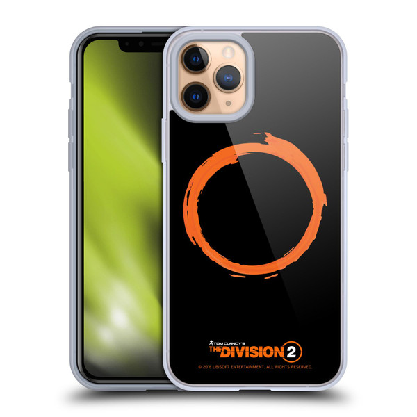 Tom Clancy's The Division 2 Logo Art Ring Soft Gel Case for Apple iPhone 11 Pro