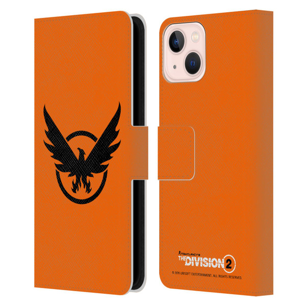 Tom Clancy's The Division 2 Logo Art Phoenix 2 Leather Book Wallet Case Cover For Apple iPhone 13