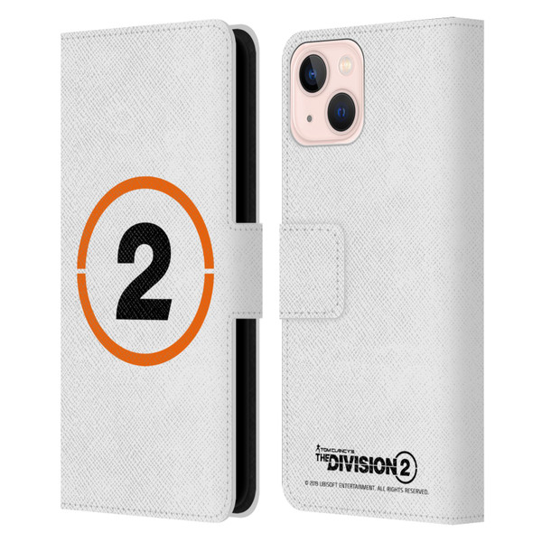 Tom Clancy's The Division 2 Logo Art Ring 2 Leather Book Wallet Case Cover For Apple iPhone 13