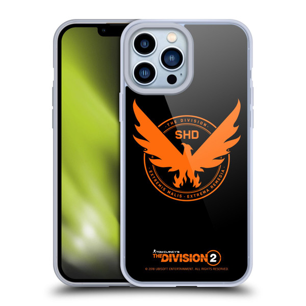 Tom Clancy's The Division 2 Logo Art Phoenix Soft Gel Case for Apple iPhone 13 Pro Max