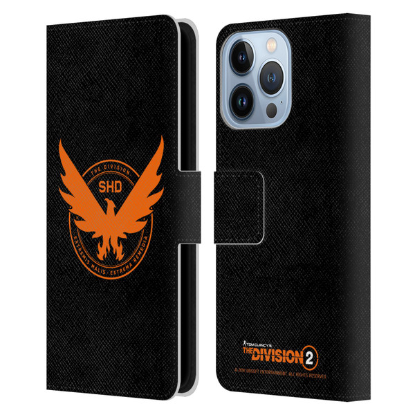 Tom Clancy's The Division 2 Logo Art Phoenix Leather Book Wallet Case Cover For Apple iPhone 13 Pro