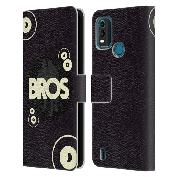 BROS Logo Art Retro Leather Book Wallet Case Cover For Nokia G11 Plus