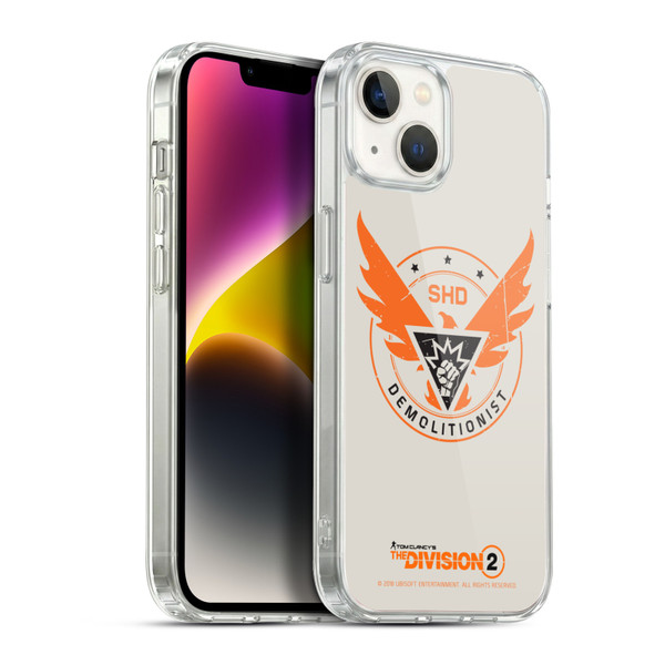 Tom Clancy's The Division 2 Logo Art Demolitionist Soft Gel Case for Apple iPhone 14 Plus & MagSafe