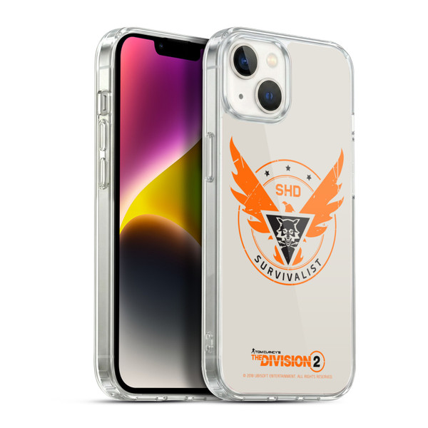 Tom Clancy's The Division 2 Logo Art Survivalist Soft Gel Case for Apple iPhone 14 Plus & MagSafe