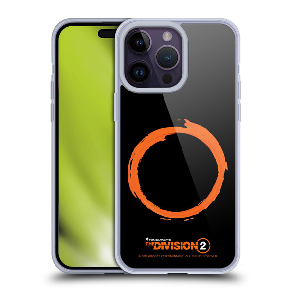 Tom Clancy's The Division 2 Logo Art Ring Soft Gel Case for Apple iPhone 14 Pro Max