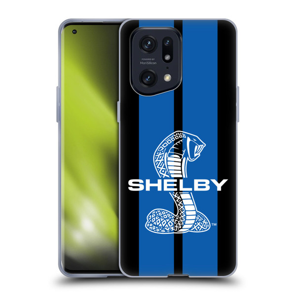 Shelby Car Graphics Blue Soft Gel Case for OPPO Find X5 Pro