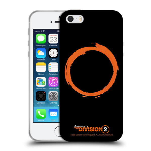 Tom Clancy's The Division 2 Logo Art Ring Soft Gel Case for Apple iPhone 5 / 5s / iPhone SE 2016