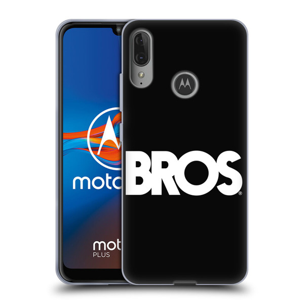 BROS Logo Art Text Soft Gel Case for Motorola Moto E6 Plus