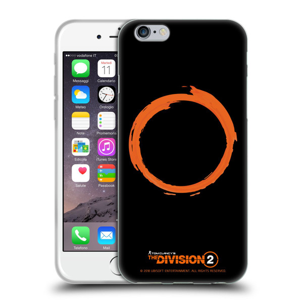 Tom Clancy's The Division 2 Logo Art Ring Soft Gel Case for Apple iPhone 6 / iPhone 6s