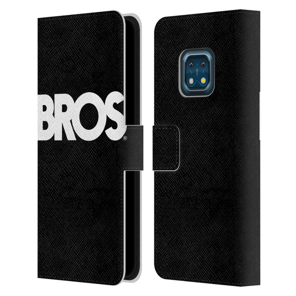 BROS Logo Art Text Leather Book Wallet Case Cover For Nokia XR20