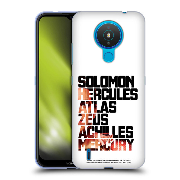 Shazam! 2019 Movie Character Art Typography 2 Soft Gel Case for Nokia 1.4
