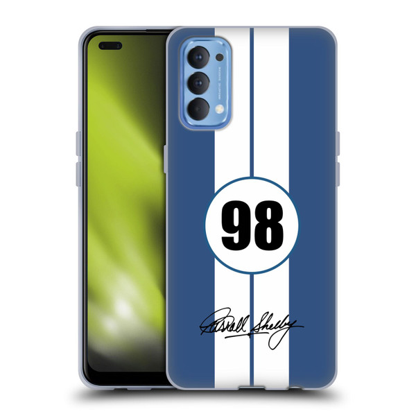 Shelby Car Graphics 1965 427 S/C Blue Soft Gel Case for OPPO Reno 4 5G