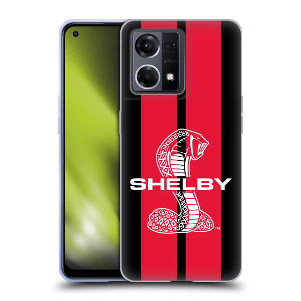 Shelby Car Graphics Red Soft Gel Case for OPPO Reno8 4G