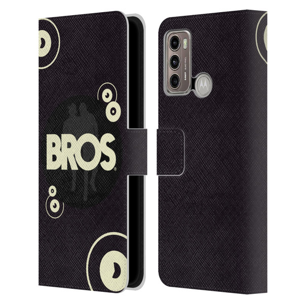 BROS Logo Art Retro Leather Book Wallet Case Cover For Motorola Moto G60 / Moto G40 Fusion