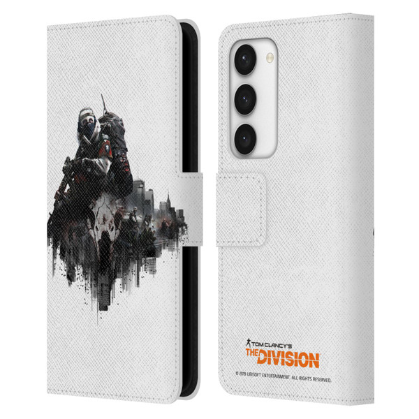 Tom Clancy's The Division Factions Last Man Batallion Leather Book Wallet Case Cover For Samsung Galaxy S23 5G