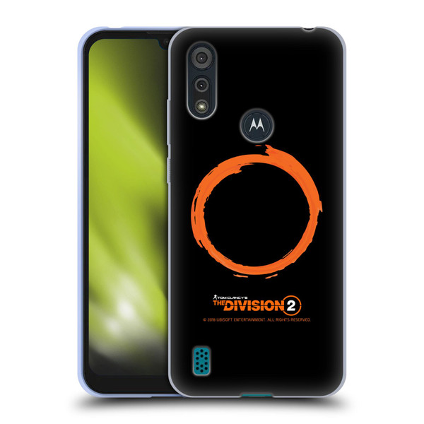Tom Clancy's The Division 2 Logo Art Ring Soft Gel Case for Motorola Moto E6s (2020)