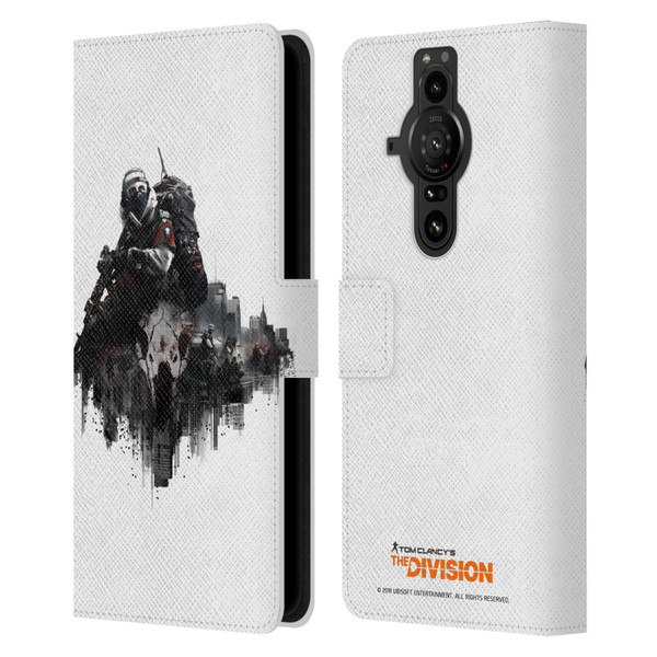 Tom Clancy's The Division Factions Last Man Batallion Leather Book Wallet Case Cover For Sony Xperia Pro-I